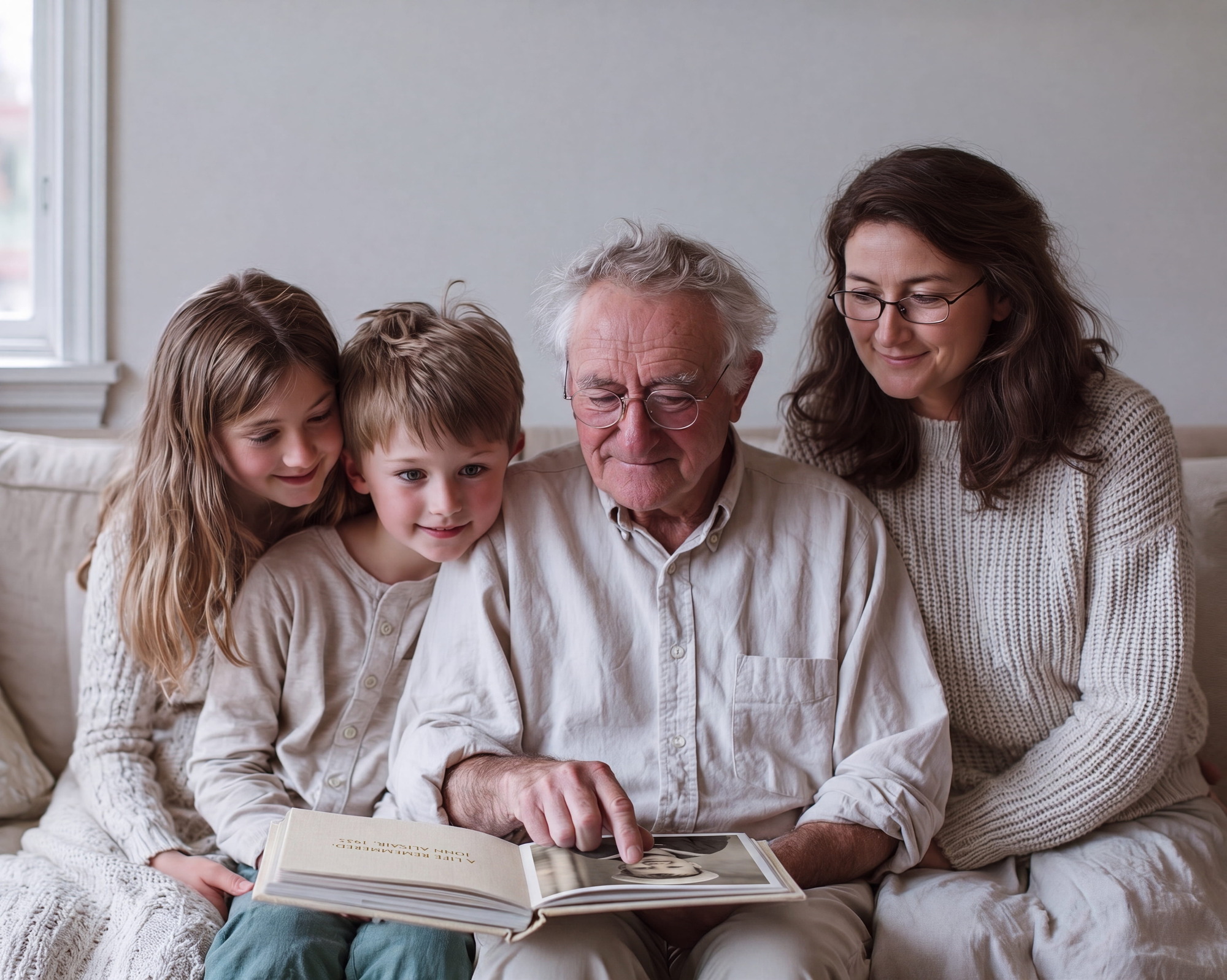 Grandpa's with family book