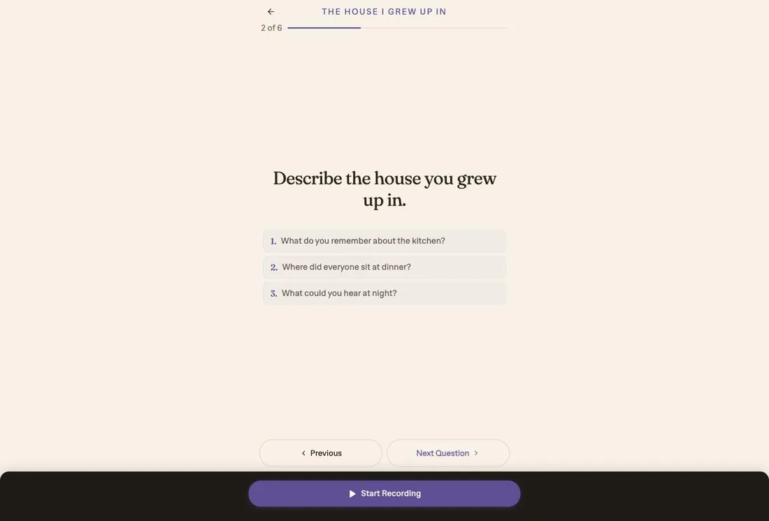 An Ethos question on screen with three follow-up questions listed beneath it