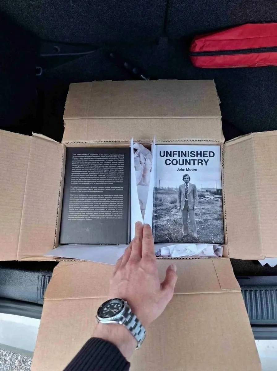 A finished Ethos hardcover, photographed by the family who received it
