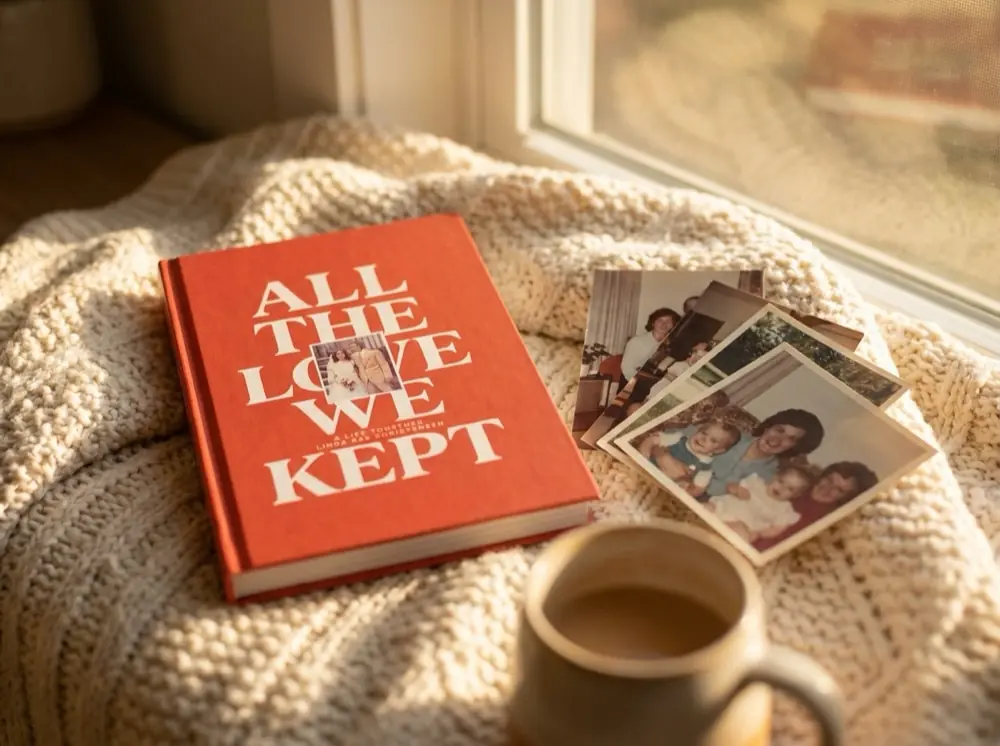 Ethos life story hardcover book with full-color photos printed inside